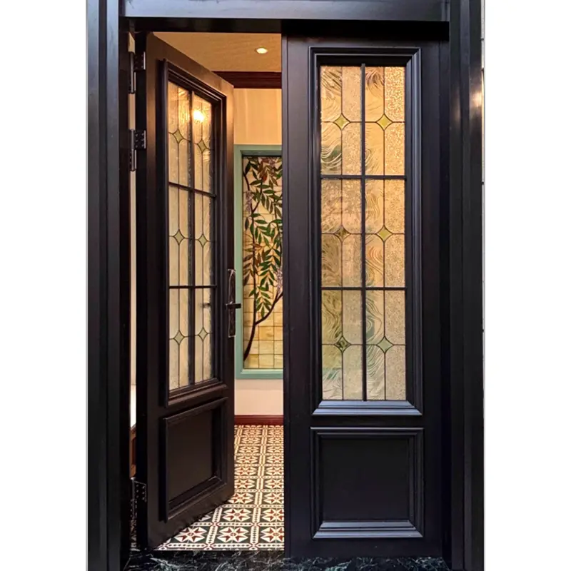 Алюминий қорытпасынан жасалған көркем дизайн есіктері