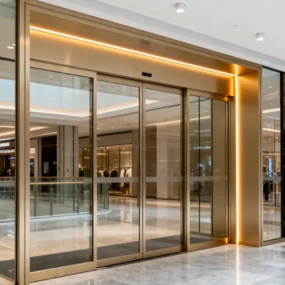 Алюминий қорытпасынан жасалған электрлік есіктер